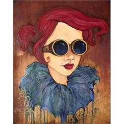 Derby Girl by Heather Younger Victorian Woman Canvas Giclee Art Print