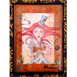 Lady Memoria by Heather Younger Steampunk Girl Canvas Giclee Art Print