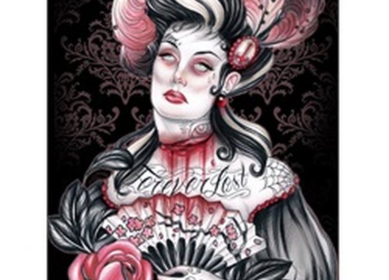 Forever Lost by Hilary Jane Victorian Zombie Tattoo Giclee Art Print
