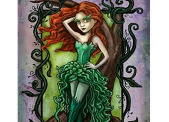 Poison Ivy by Diana Levin Enchanted Forest Fairy Girl Canvas Art Print