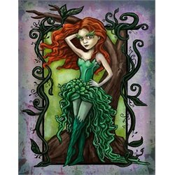 Poison Ivy by Diana Levin Enchanted Forest Fairy Girl Canvas Art Print