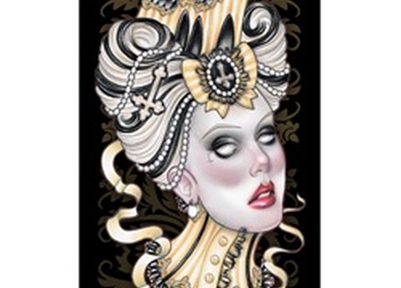 Church by Hilary Jane Victorian Zombie Tattoo Canvas Giclee Art Print