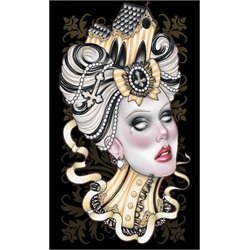 Church by Hilary Jane Victorian Zombie Tattoo Canvas Giclee Art Print