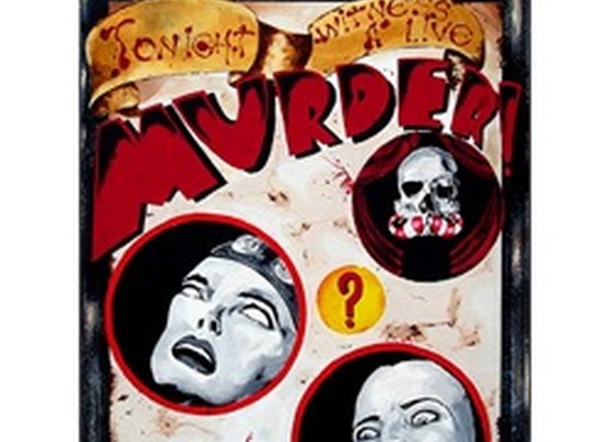 Murder by David McNeley Horror Carnie Poster Tattoo Canvas Art Print
