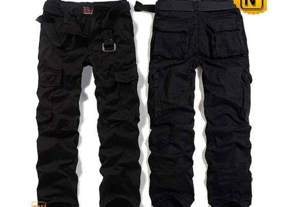 Belted Cargo Pants Black CW100037
