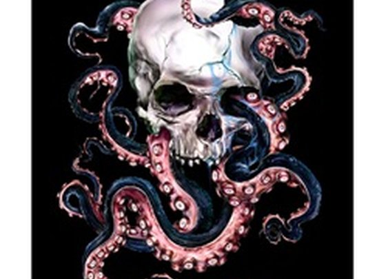 Skulltopus by Eric Pineda Skull & Octopus Tentacles Canvas Art Print