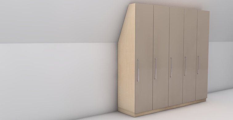 Schrank für Schräge, Modell Cruz