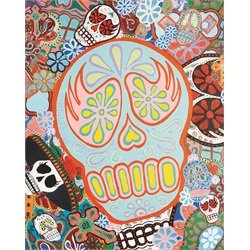 Dead Devil by Malibloc Day of the Dead Sugar Skulls Canvas Art Print
