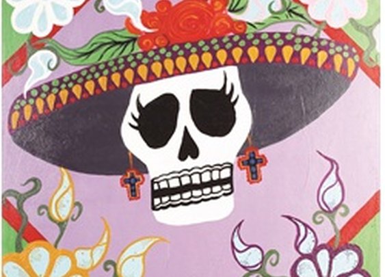 Senorita Dead by Malibloc Day of the Dead Artwork Canvas Art Print