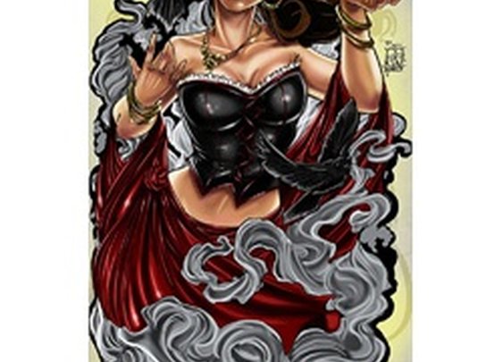 Gypsy Woman by Artist Kris Chisholm Tattoo Artwork Canvas Art Print
