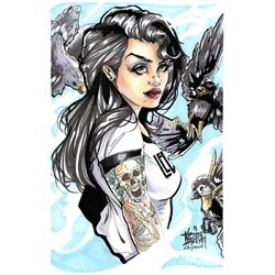 For The Birds by Kris Chisholm Led Zeppelin Rocker Canvas Art Print