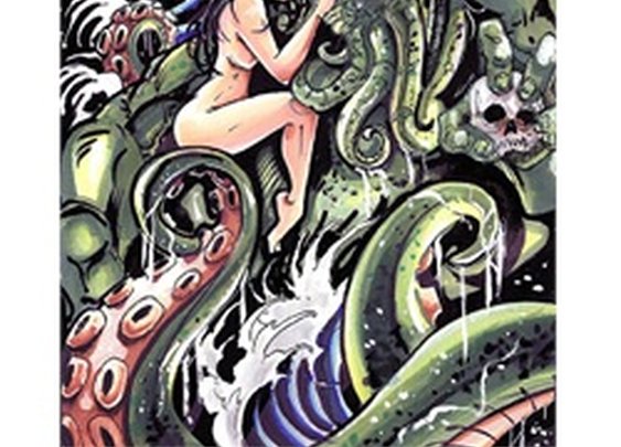 Cthulhu by Kris Chisholm Lovecraft Weird Tales Tattoo Canvas Art Print
