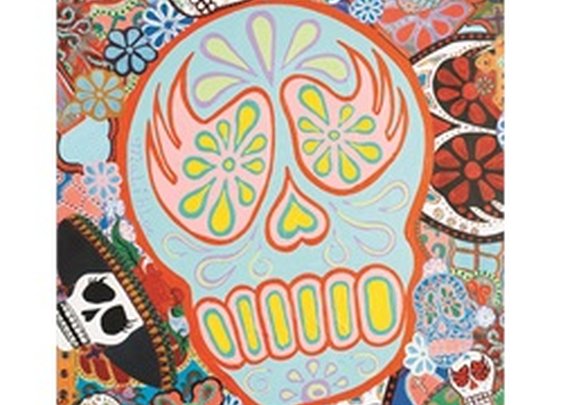Dead Devil by Malibloc Day of the Dead Sugar Skulls Canvas Art Print