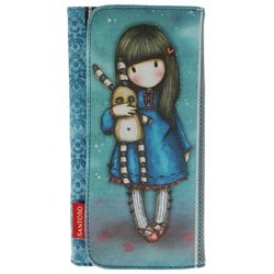 Santoro Gorjuss Hush Little Bunny Girl w/ Rabbit Checkbook Wallet
