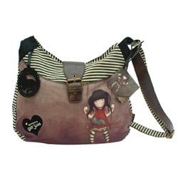 Santoro London Gorjuss Ruby Girl & Cat Slouchy Shoulder Bag Purse