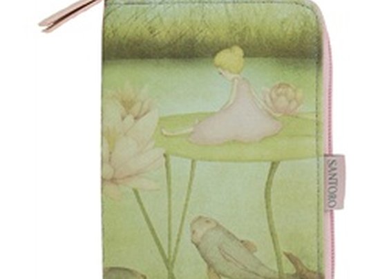 Santoro Once Upon A Time Thumbelina Fairytale Art Vegan Zip Wallet