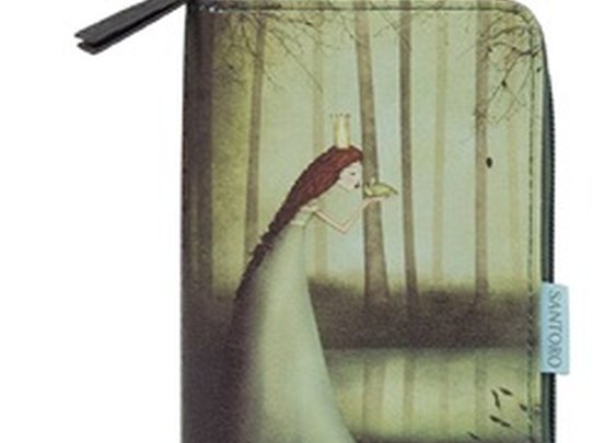 Santoro Once Upon A Time Princess Kissing The Frog Prince Zip Wallet
