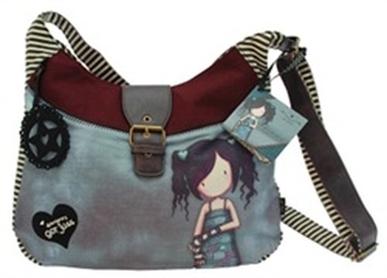 Santoro Gorjuss Lost for Words Vegan Woolly Slouchy Shoulder Bag Purse