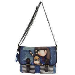 Santoro Gorjuss Hush Little Bunny Girl w/ Rabbit Coated Satchel Bag