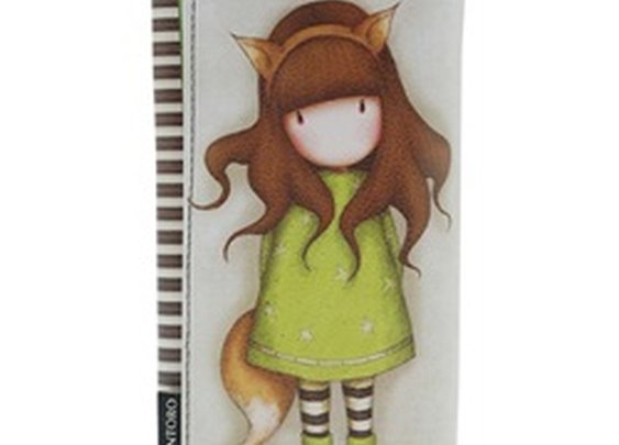 Santoro Gorjuss The Fox Girl Cute Artwork Vegan Long Checkbook Wallet