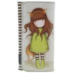 Santoro Gorjuss The Fox Girl Cute Artwork Vegan Long Checkbook Wallet