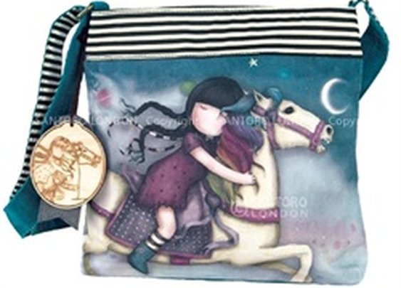 Santoro London Gorjuss The Runaway Girl & Horse Shoulder-bag Purse