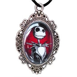 Alkemie Apparel Jack Skellington Skull Cameo 20 in Pendant Necklace