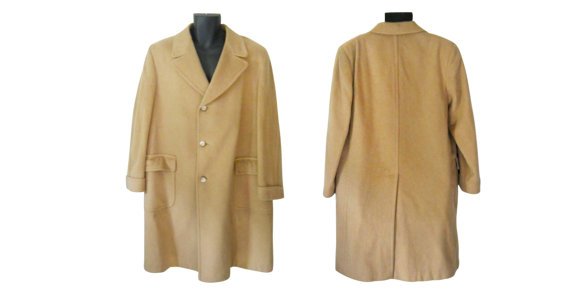 Camel Hair Coat Camel Coat Men Winter Coat by SecondhandObsession