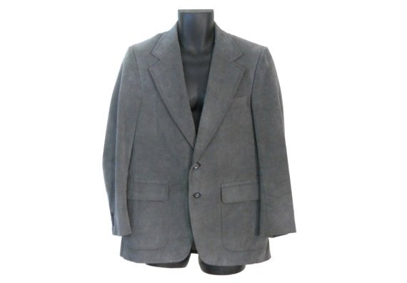 Slim Fit Suit Gray Blazer Men Blazer Men by SecondhandObsession