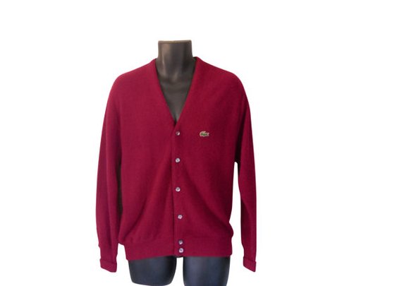 Izod Lacoste Sweater Izod Cardigan Lacoste by SecondhandObsession