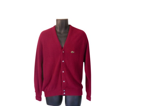 Izod Lacoste Sweater Izod Cardigan Lacoste by SecondhandObsession