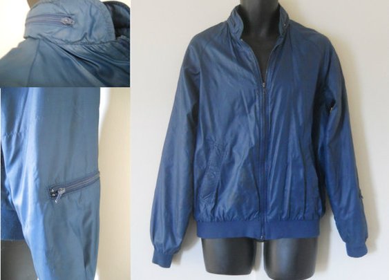 Men Windbreaker Jacket Men Bomber Jacket by SecondhandObsession