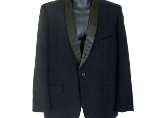 Mens Tuxedo Jacket Black Tuxedo Jacket Mens by SecondhandObsession