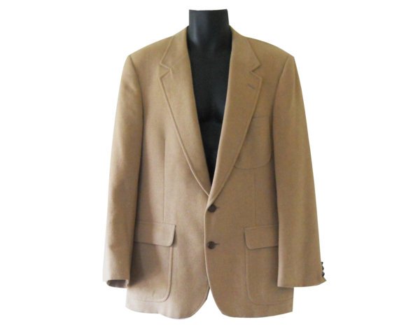 Men Camel Hair Blazer Camel Hair Jacket by SecondhandObsession