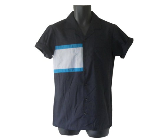 90s Shirt Mens Shirt Short Sleeve Shirt by SecondhandObsession