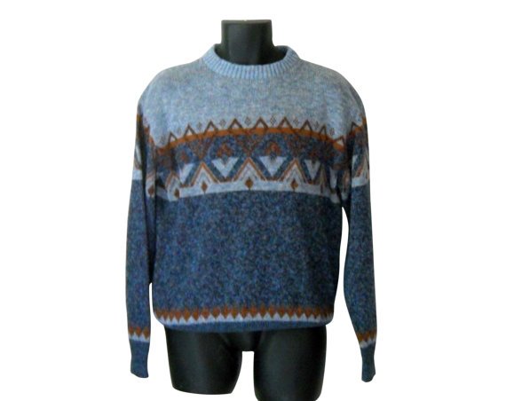 Jumper 90s Sweater Men Pullover Sweater 80s by SecondhandObsession
