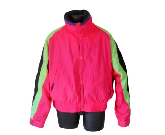 Men Ski Jacket 80s Ski Jacket Men Winter by SecondhandObsession