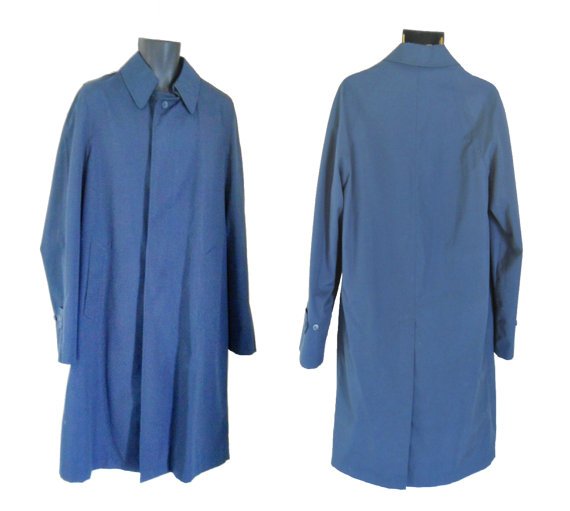 Mens Overcoat Navy Blue Overcoat Navy Blue by SecondhandObsession