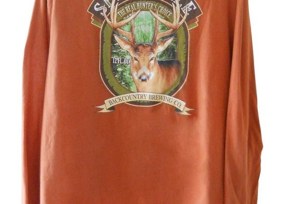 Brewery Shirt Beer Long Sleeve Deer Men T Spiker Ale XL 1x Backcountry Brewing | eBay