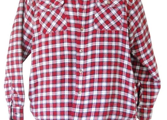 Flannel Jacket Shirt Wrangler Red Plaid Lumberjack Size Medium Thick Quilted Men | eBay