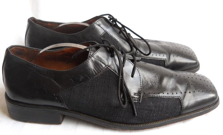 Black Dress Shoe Fratelli Rossetti 11 5 Oxford Lace Up Men Leather Dressy 42 | eBay
