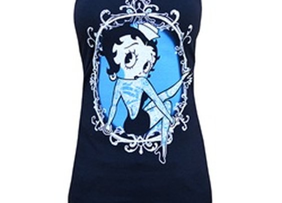 Women's Little Cutie by Adi Rockabilly Betty Boop Tattoo Camisole Tank
