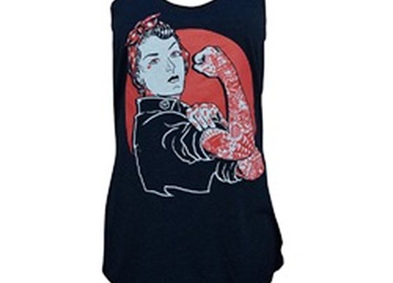Women's We Can Do It by Adi Tattooed Rosie the Riveter Tattoo Tank Top