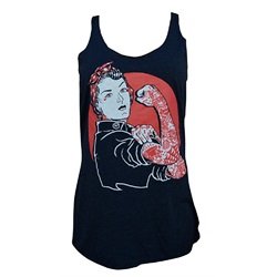 Women's We Can Do It by Adi Tattooed Rosie the Riveter Tattoo Tank Top