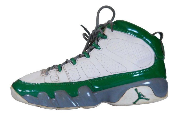 Nike Air Jordan IX 9 Size 8 Men Green White Leather Basketball Shoe Trainer | eBay