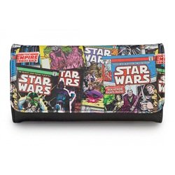Loungefly Star Wars Color Comic Print Faux Leather Checkbook Wallet