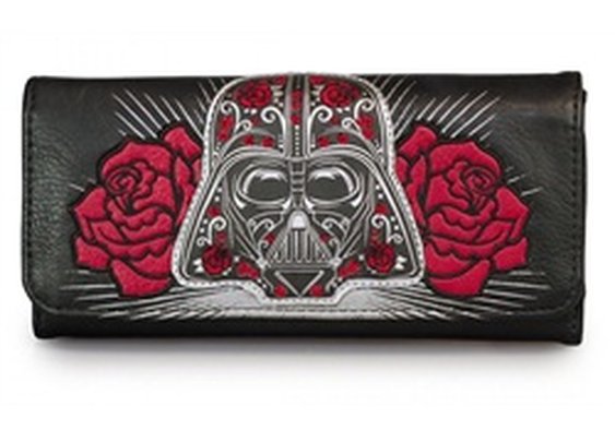 Loungefly Star Wars Darth Vader Sugar Skull Vegan Checkbook Wallet
