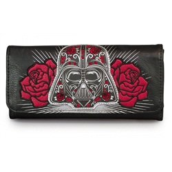 Loungefly Star Wars Darth Vader Sugar Skull Vegan Checkbook Wallet