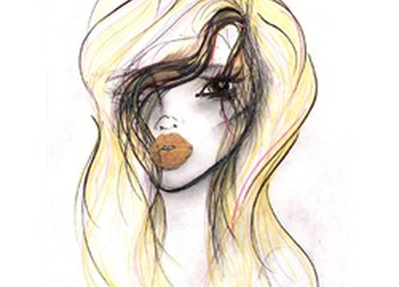 Goodbye by Leanne Rene Woman Female Drawing Portrait Canvas Art Print