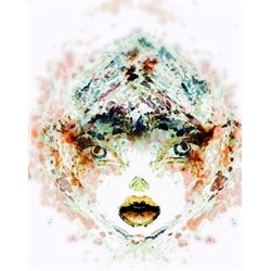 Resurrection by Leanne Rene Female Sketch Shroud Canvas Fine Art Print
